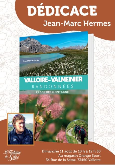 Dédicace livre guide de randonnées Valloire-Valmeinier