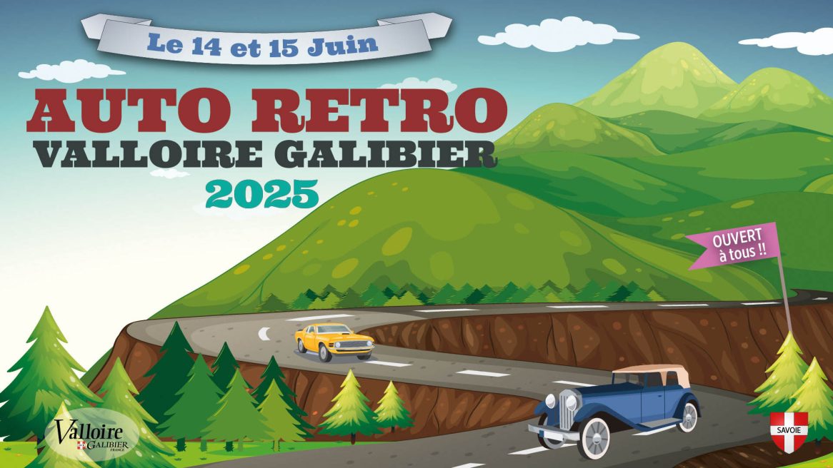 Montée du Galibier : auto rétro Valloire Galibier_Valloire