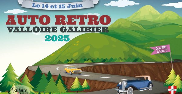 Montée du Galibier : auto rétro Valloire Galibier