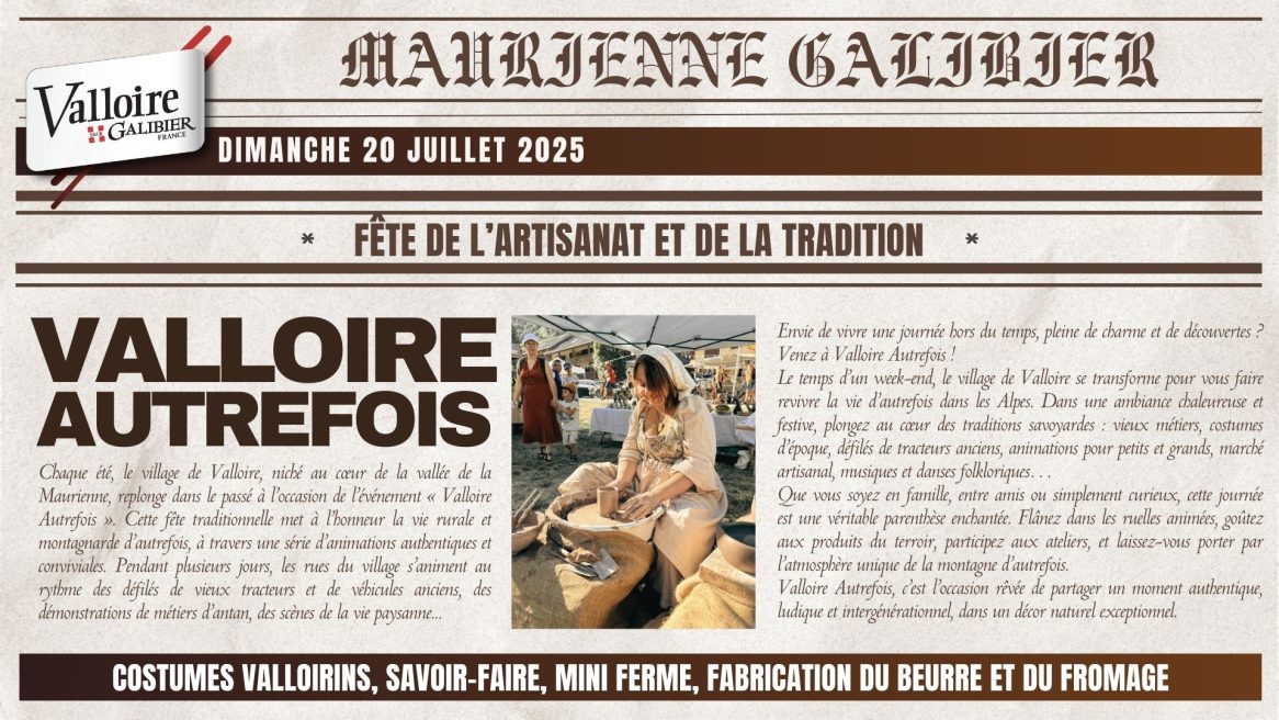 "Valloire autrefois" - Feest van tradities en streekproducten_Valloire