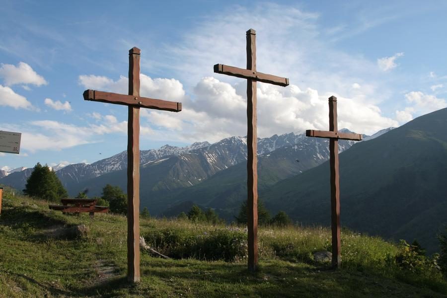 Les Trois Croix par le chemin du facteur - Parcoursbeschrijving_Valloire