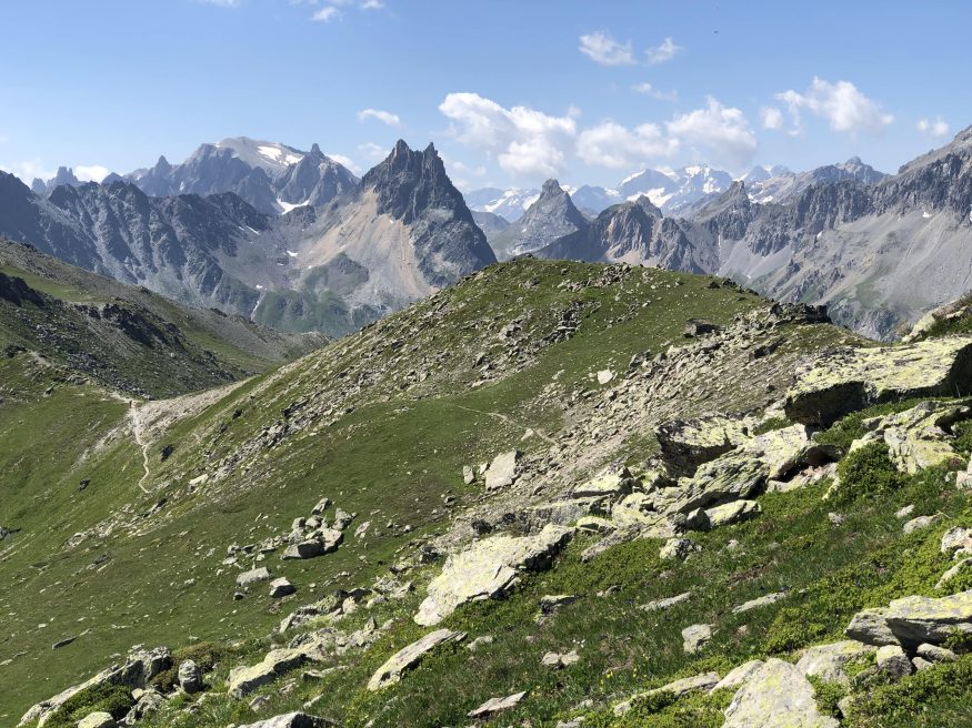 Beklimming Grand Plateau, afdaling via het groene meer van Valmeinier - MTB / ATB route_Valloire
