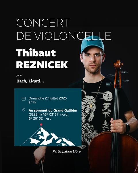 Celloconcert op de top van de Grand Galibier
