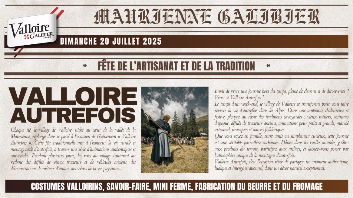 "Valloire autrefois" - Feest van tradities en streekproducten_Valloire